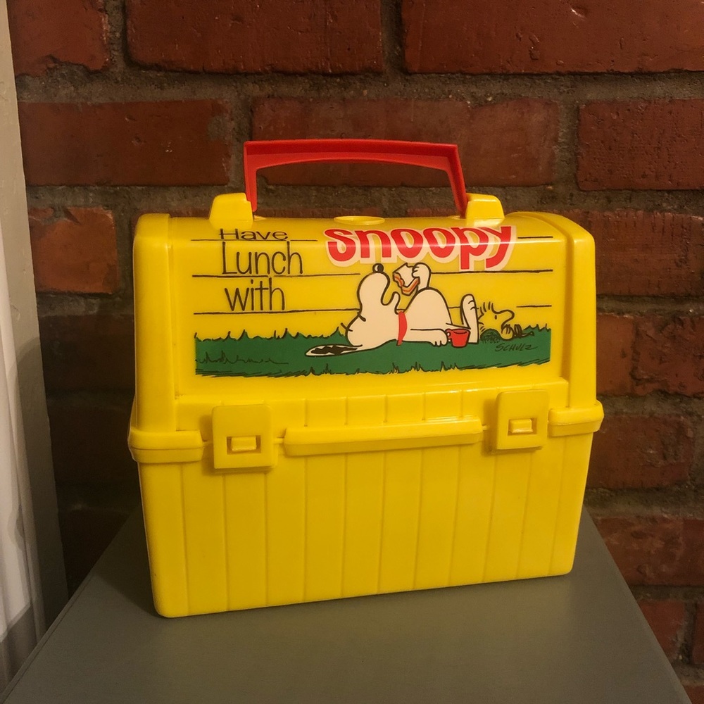 Peanuts Yellow and Red Snoopy Lunch Travel Bag